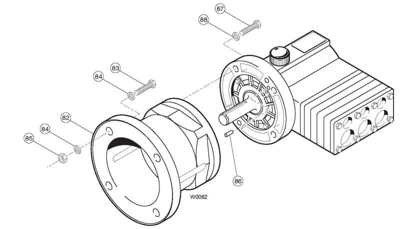 M/D03 Hydra-Cell Pro pump adapter parts list