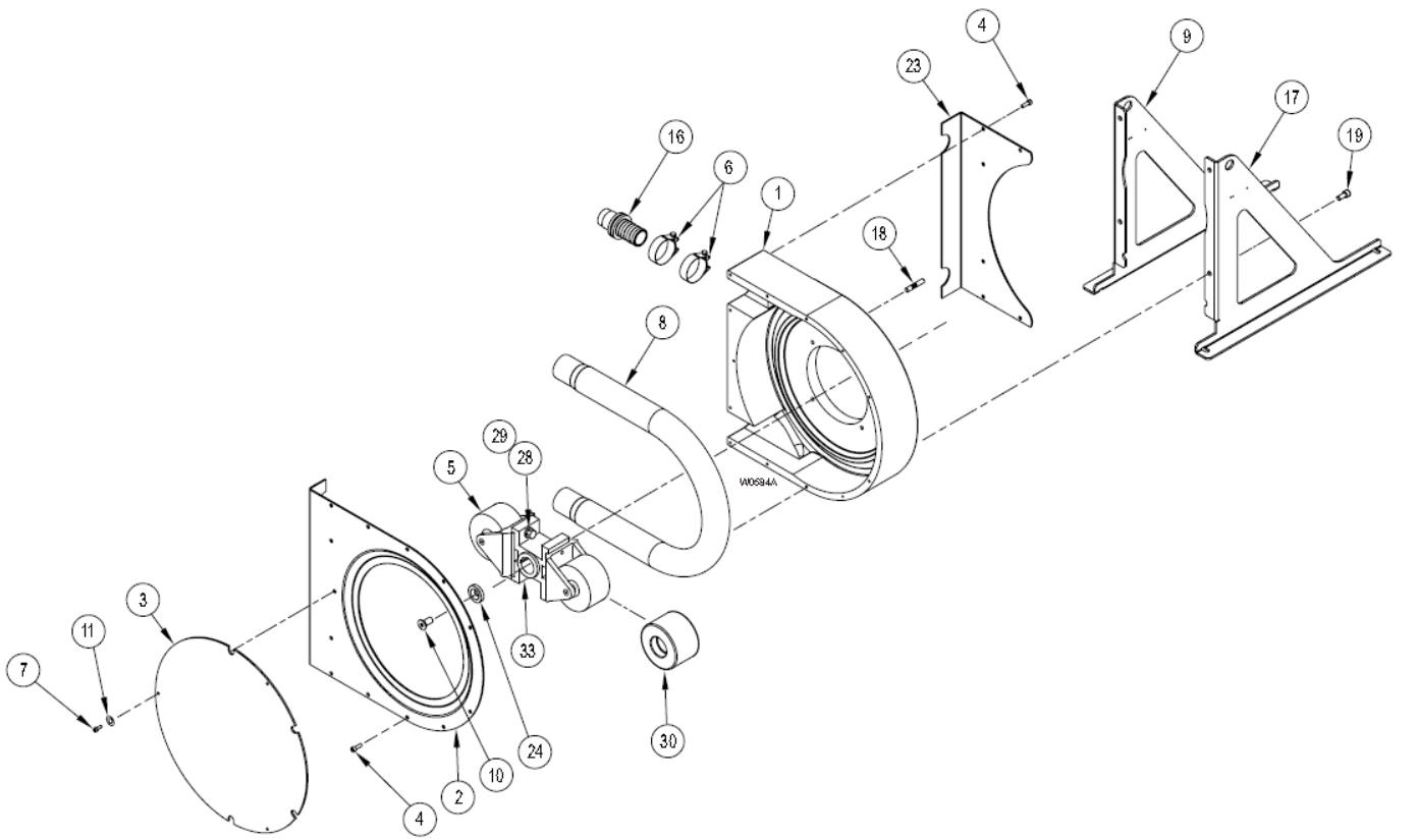 Vector 2006 peristaltic pump exploded parts diagram