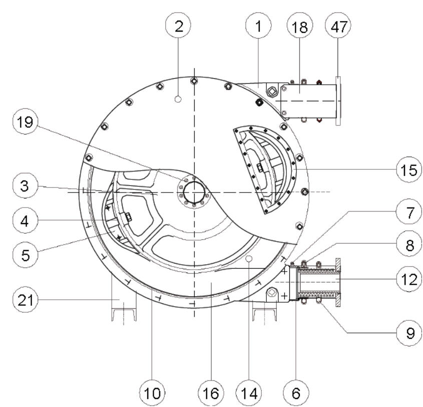 Vector 4006 and 4007 peristaltic pump exploded parts diagram