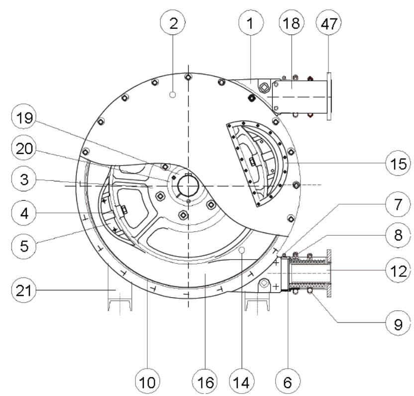 Vector 4014 peristaltic pump exploded parts diagram