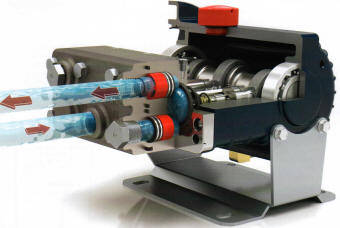M03 Hydra-Cell pump cutaway