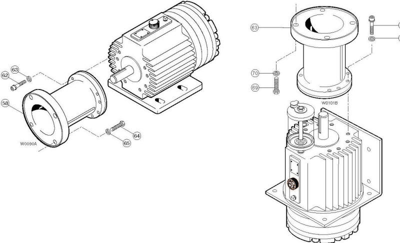 D15 Pump/Motor Adapter Parts List 1