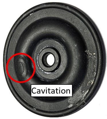 Hydra-Cell Pro cavitation diaphragm damage